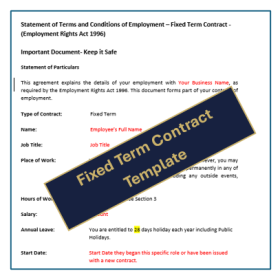 Thumbnail of a Fixed Term Contract