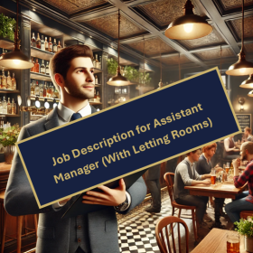 AI Image of a professional man in a suit stood in a busy bar.