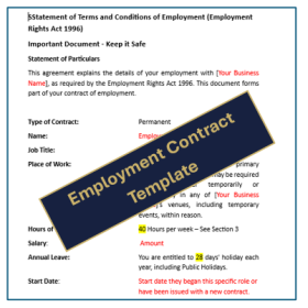 Thumbnail of a Permanent Employment Contract